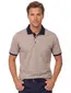 Casa Moda polo donkerblauw geprint met borstzak