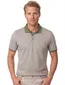 Casa Moda polo groen geprint regular fit
