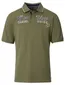 Casa Moda polo groen opdruk regular fit