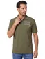 Casa Moda polo groen opdruk 3 knoops