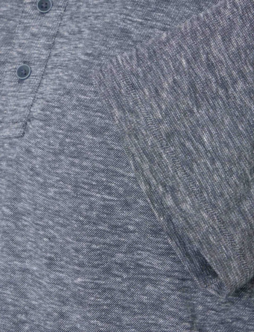 Casa Moda polo donkerblauw melange regular fit