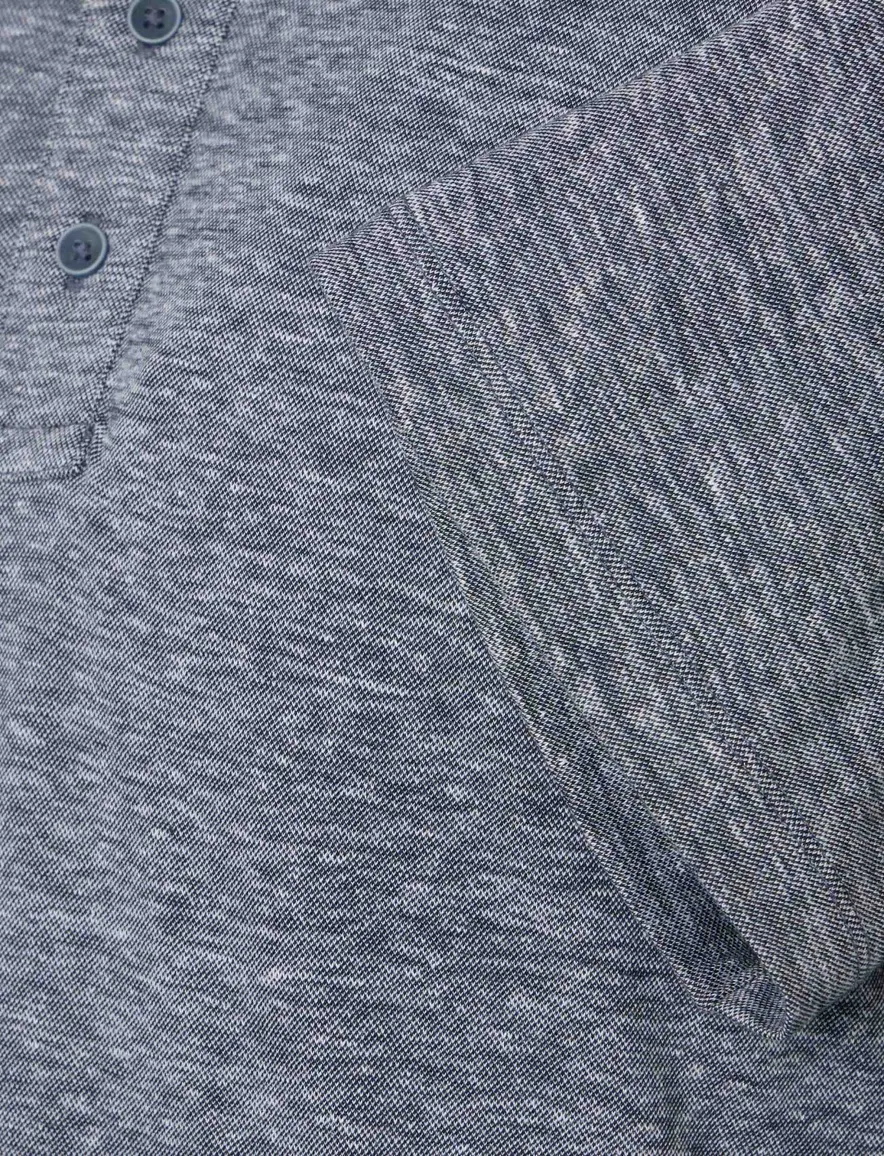 Casa Moda polo donkerblauw melange regular fit