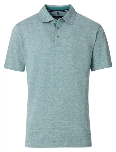 Casa Moda Casa Moda polo turquoise melange regular fit
