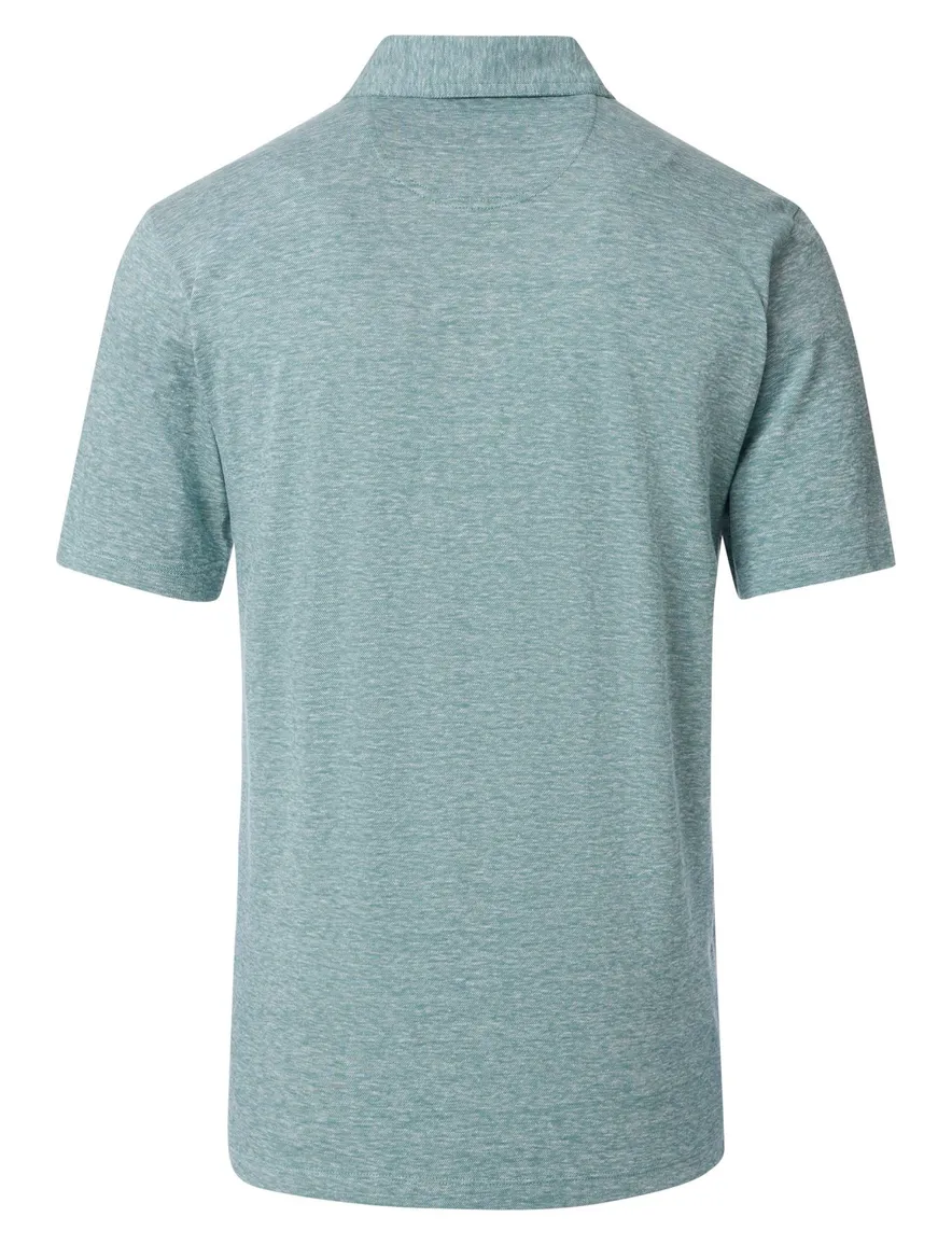 Casa Moda polo turquoise melange regular fit