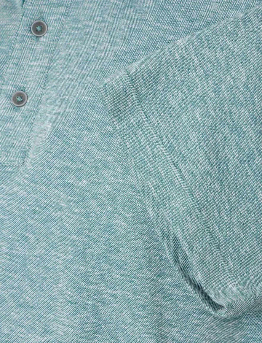 Casa Moda polo turquoise melange regular fit