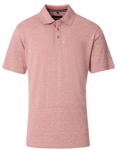Casa Moda Casa Moda polo roze gemêleerd korte mouw