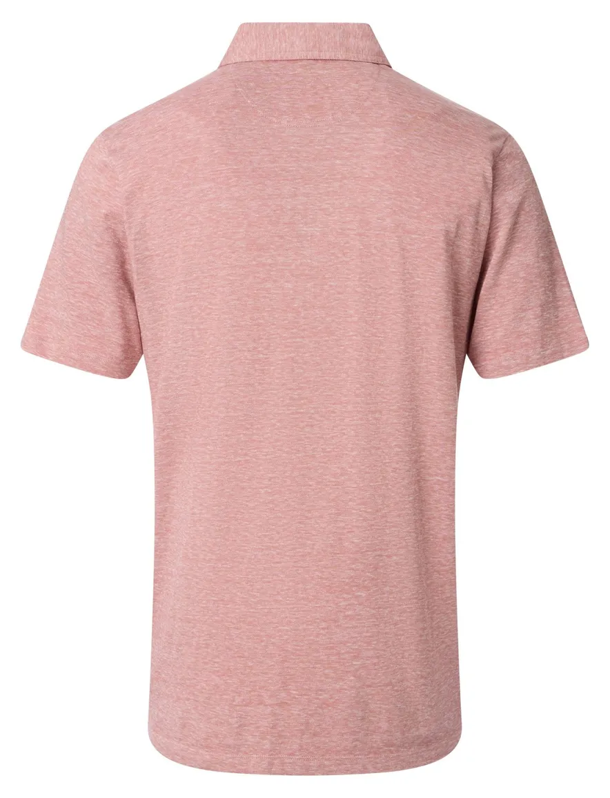 Casa Moda polo roze gemêleerd korte mouw