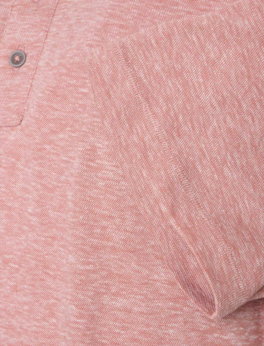Casa Moda polo roze gemêleerd korte mouw