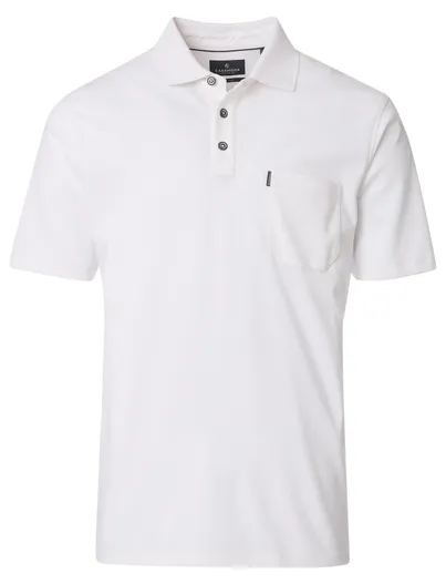 Casa Moda Casa moda poloshirt wit 3-knopen