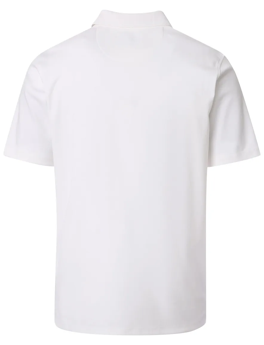 Casa moda poloshirt wit 3-knopen