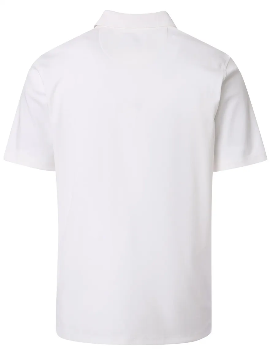 Casa moda poloshirt wit 3-knopen