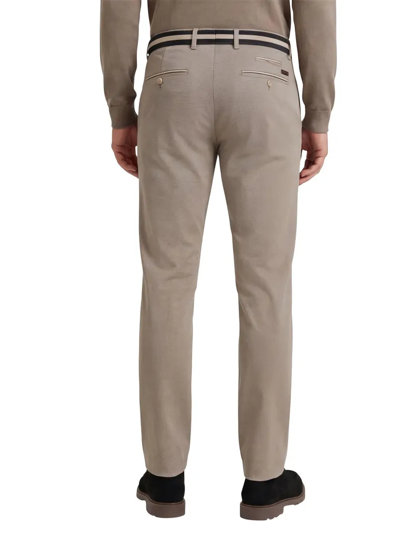 Brax Pantalon bruin katoenen effen