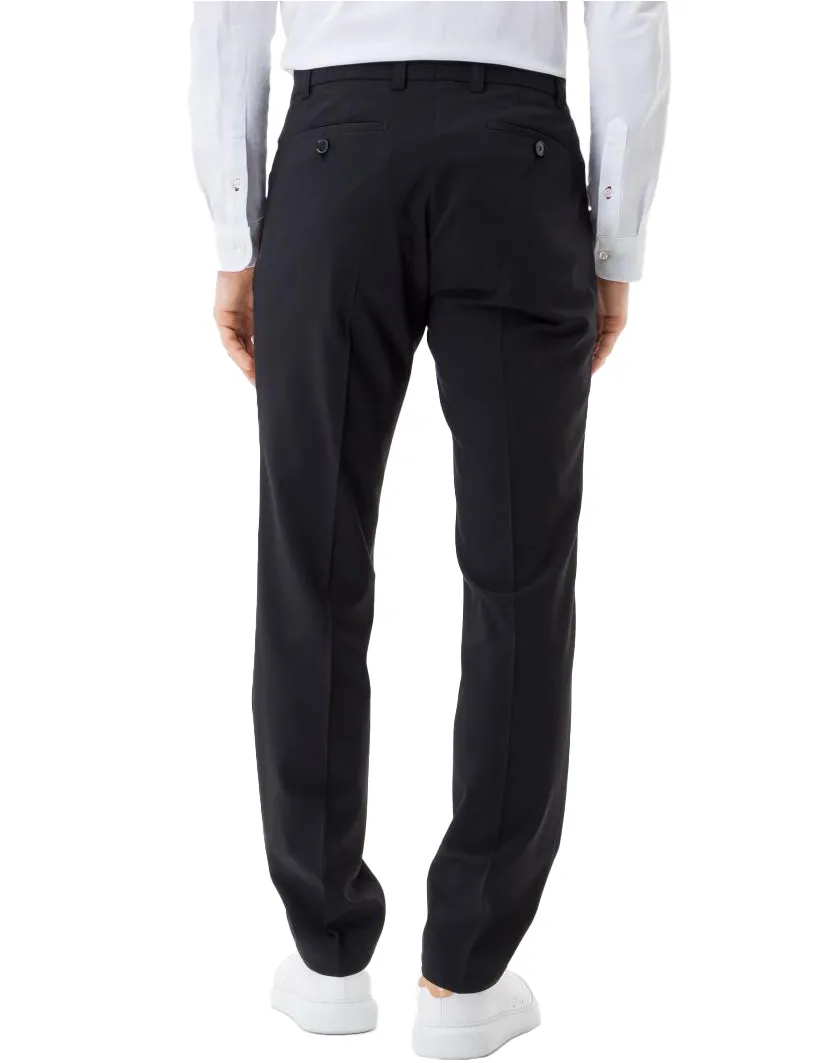 Eurex pantalon Jan flatfront zwart effen