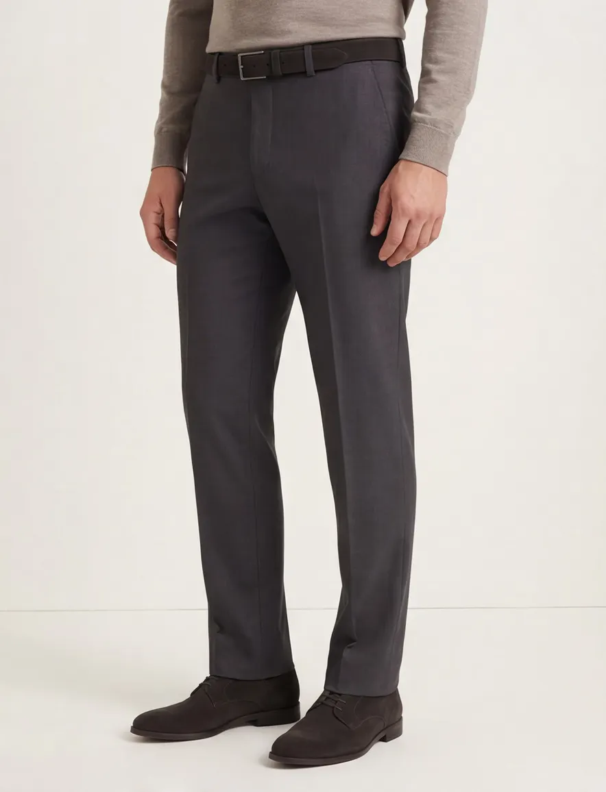 Eurex pantalon Jan grijs flatfront model