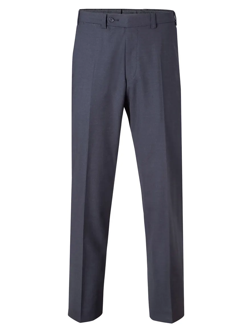 Eurex pantalon Jan donkergrijs effen normale fit