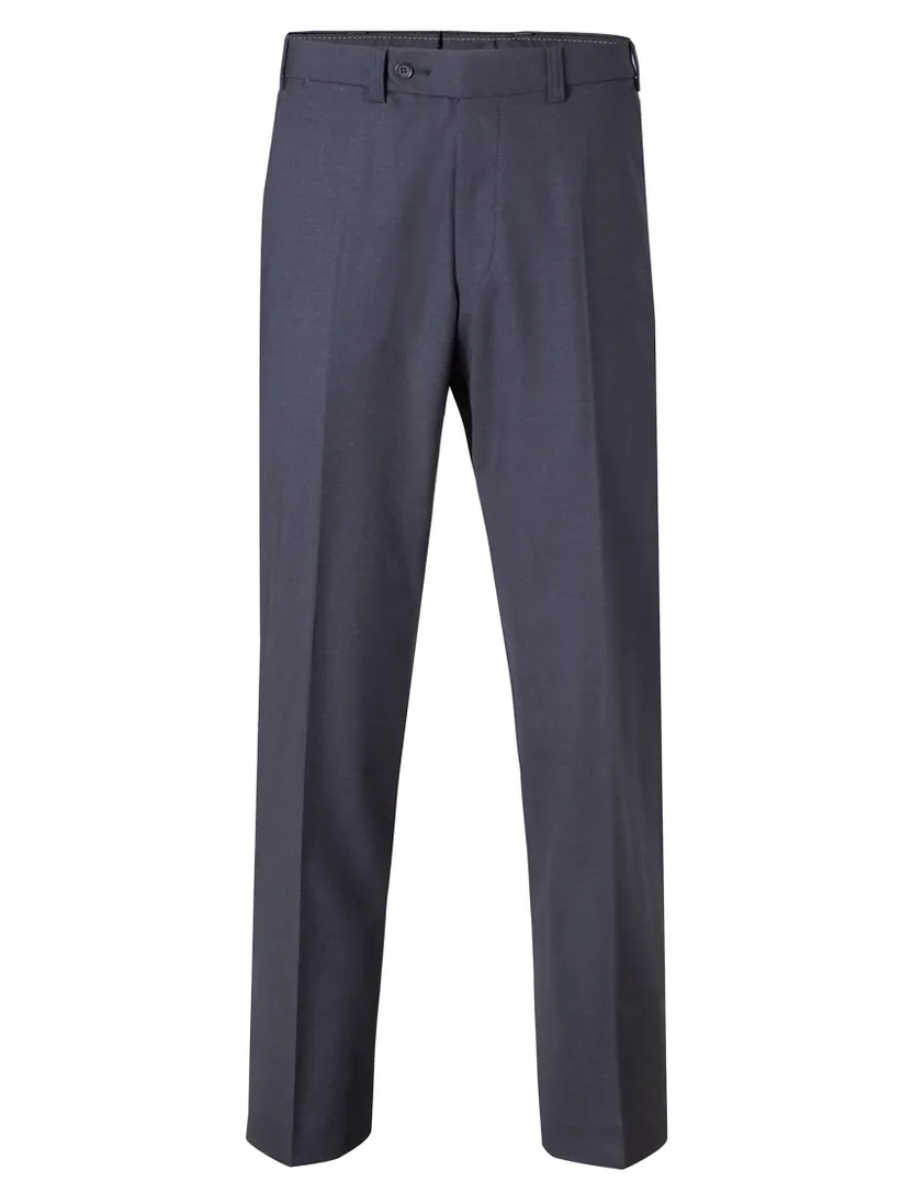 Eurex pantalon Jan donkergrijs flatfront normale fit