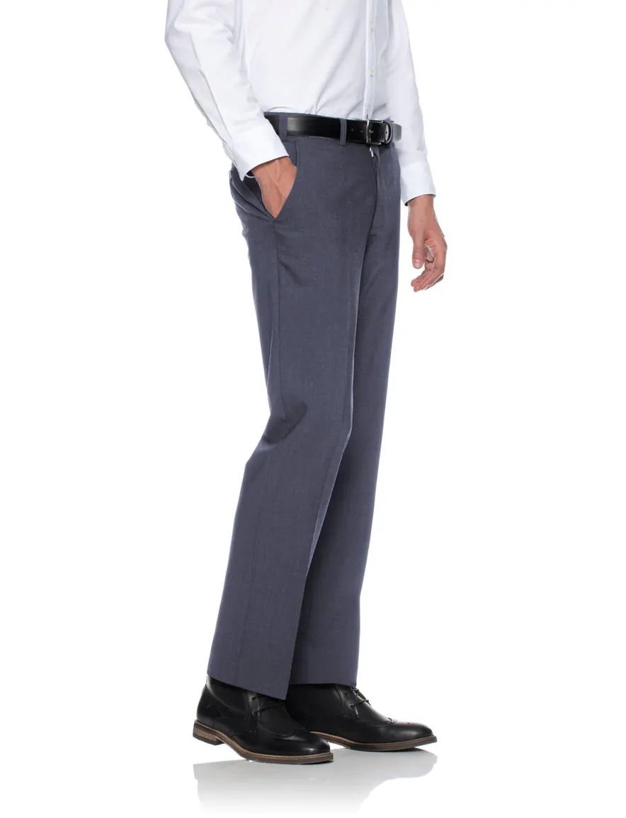 Eurex pantalon Jan donkergrijs effen normale fit