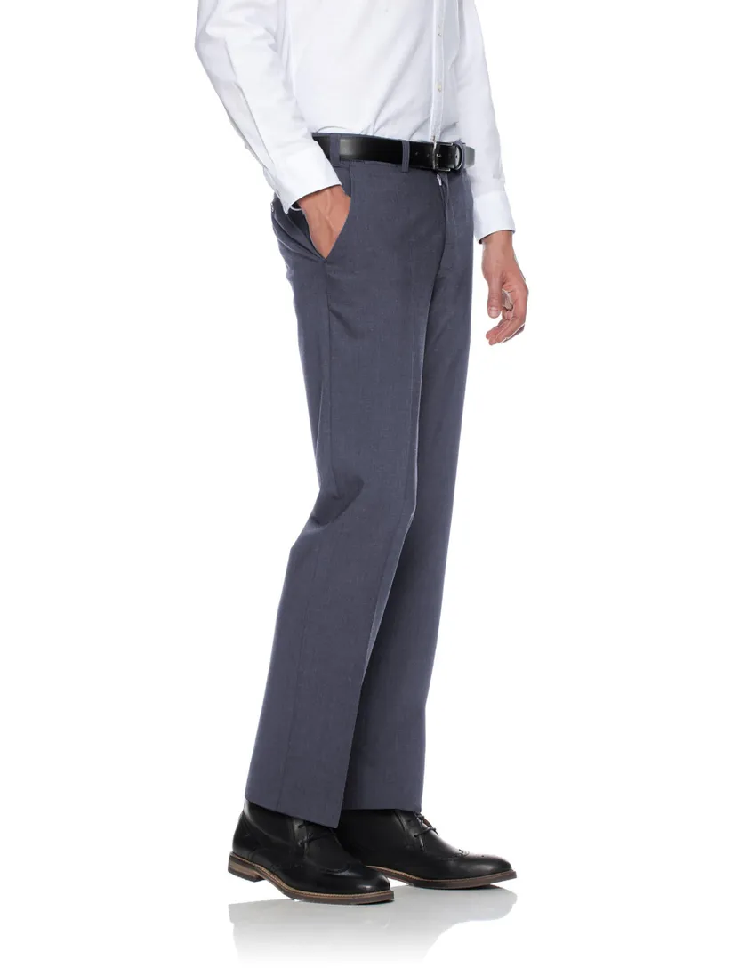 Eurex pantalon Jan donkergrijs flatfront normale fit