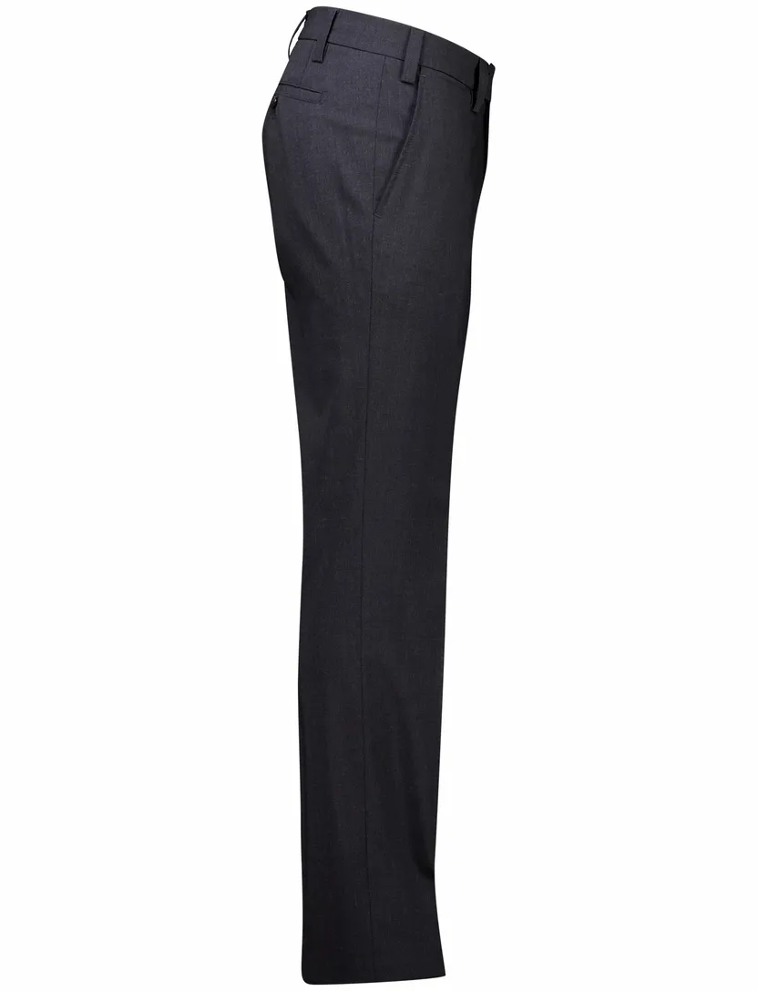 Eurex pantalon Jan donkergrijs flatfront normale fit