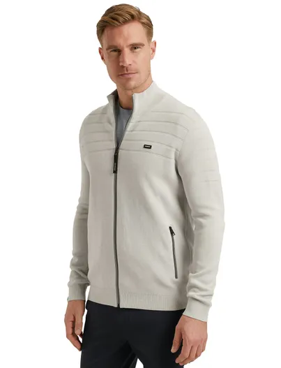Vanguard Vanguard vest effen wit katoen normale fit