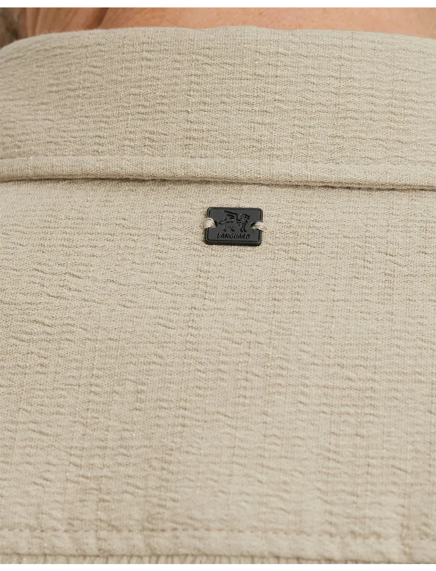 Vanguard overshirt effen beige Richmond normale fit