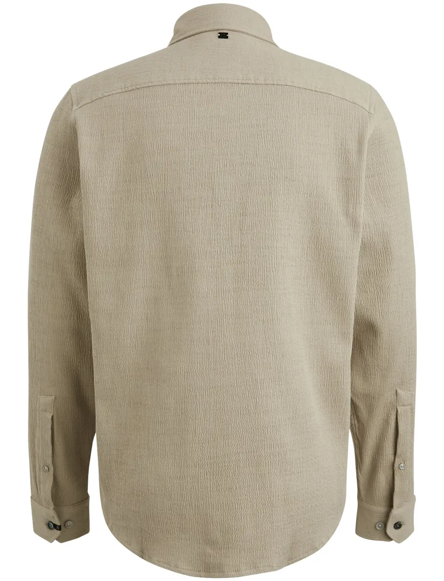 Vanguard overshirt effen beige Richmond normale fit