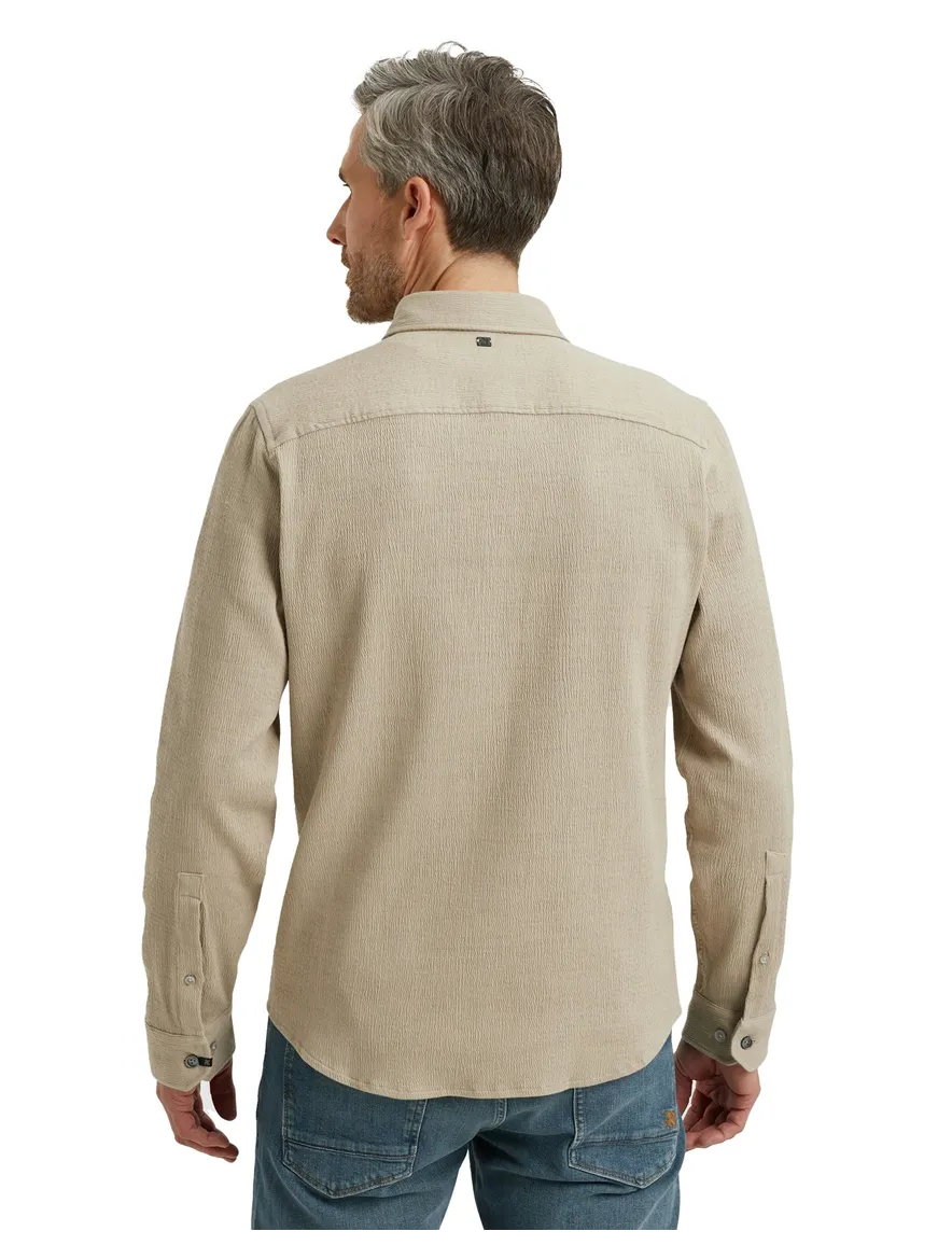 Vanguard overshirt effen beige Richmond normale fit