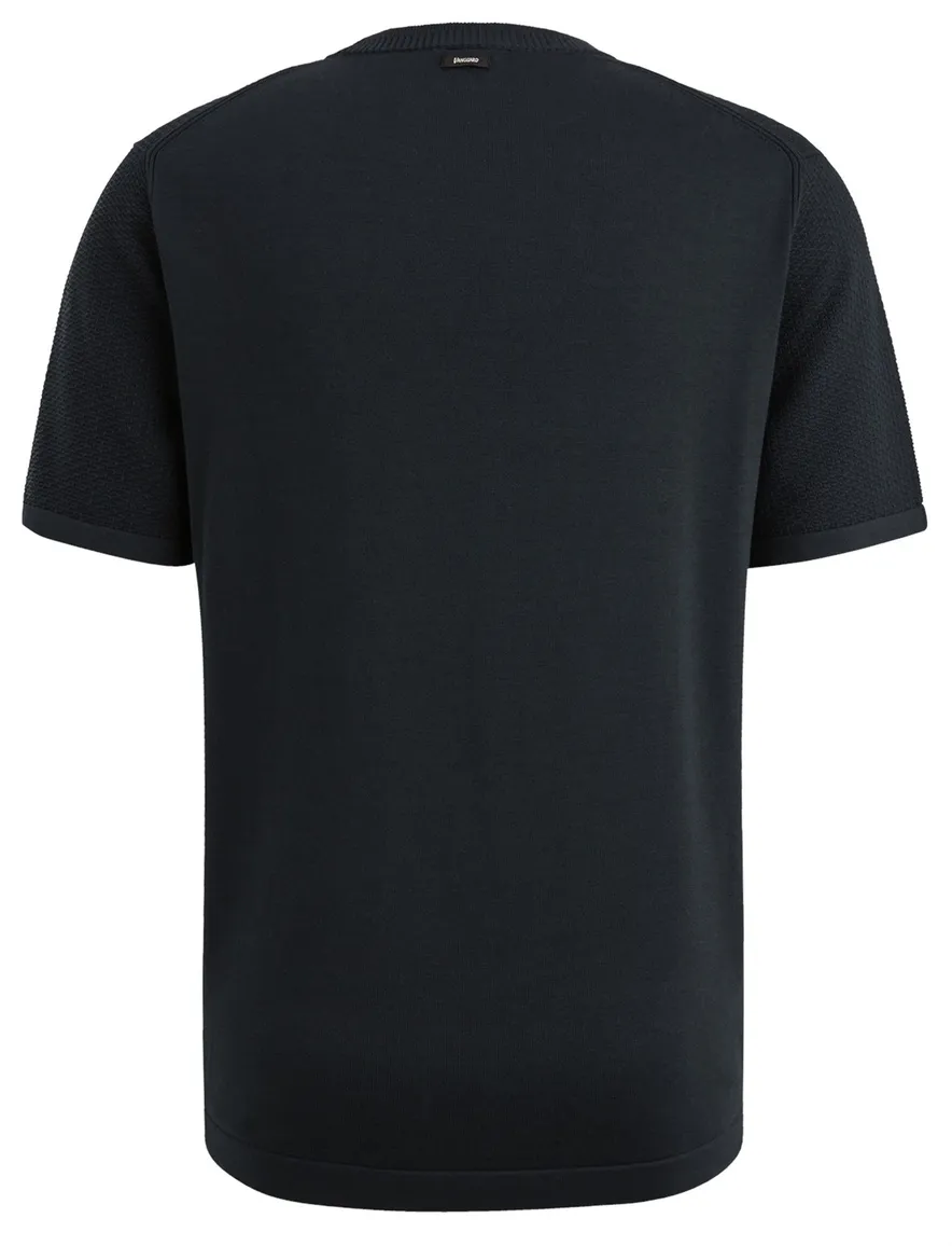 Vanguard T-shirt donkerblauw katoen normale fit