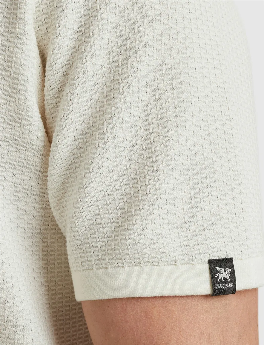 Vanguard T-shirt wit Cotton Modal effen