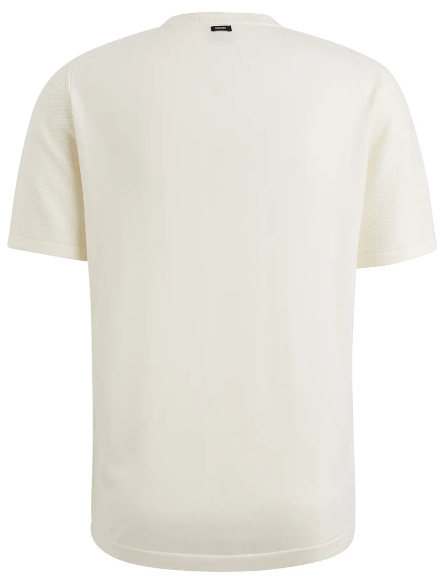 Vanguard T-shirt wit Cotton Modal effen