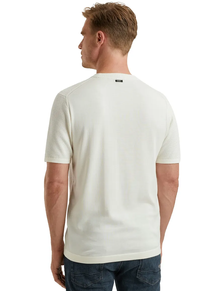 Vanguard T-shirt wit Cotton Modal effen