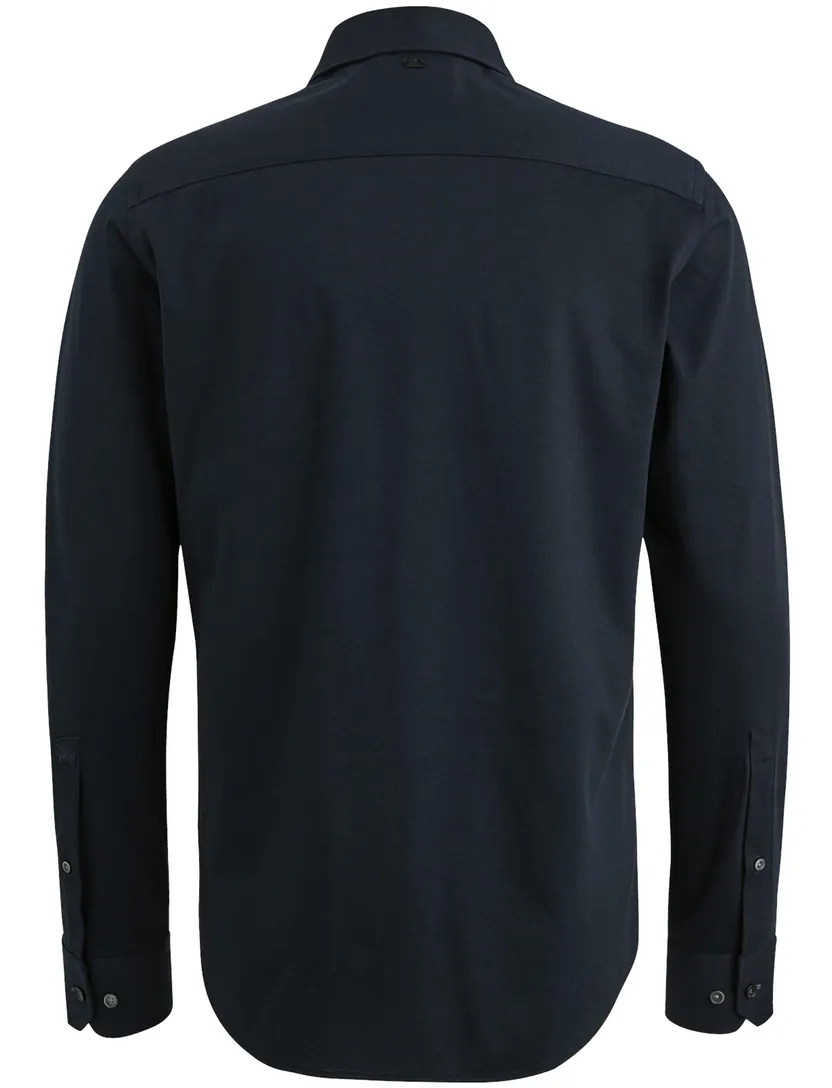 Vanguard overhemd donkerblauw effen normale fit