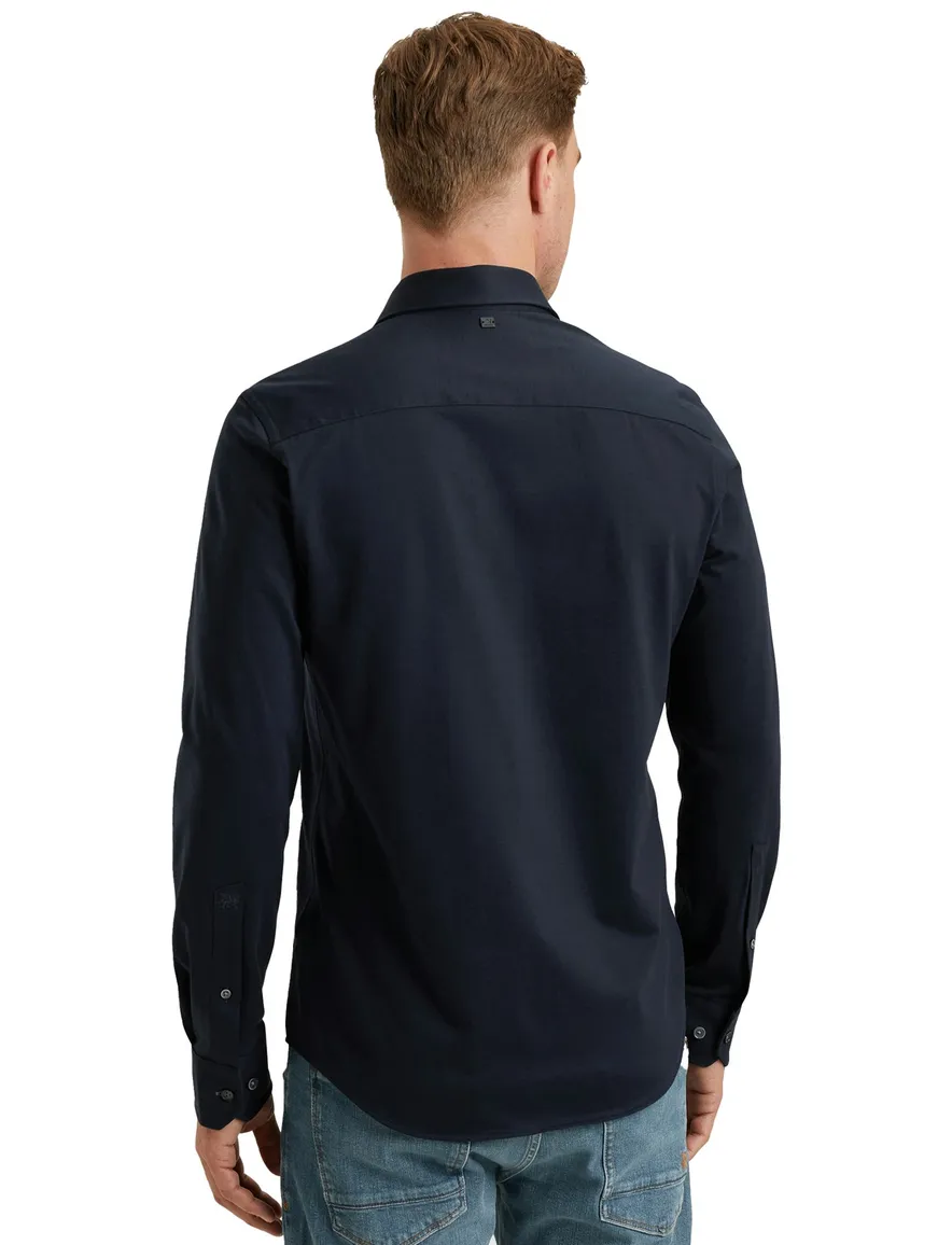 Vanguard overhemd donkerblauw katoen normale fit