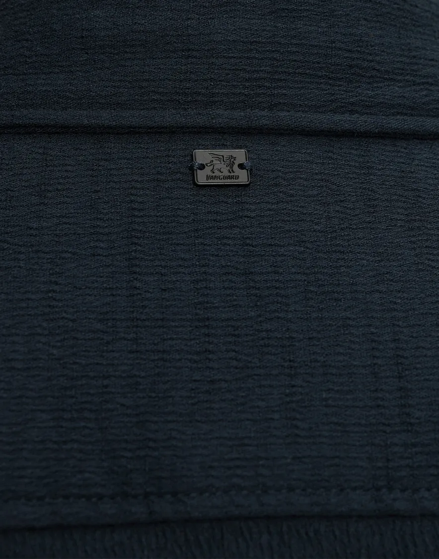 Vanguard overshirt effen donkerblauw Richmond