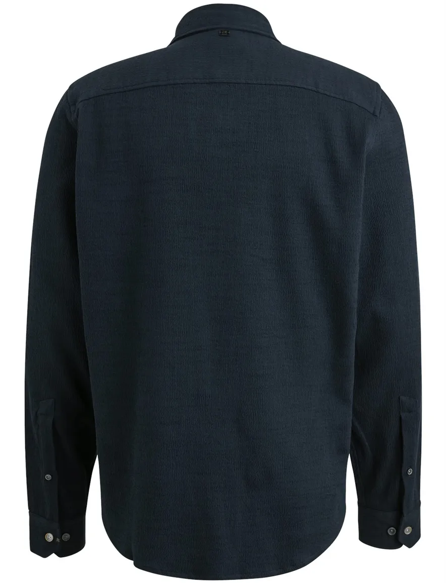 Vanguard overshirt effen donkerblauw Richmond