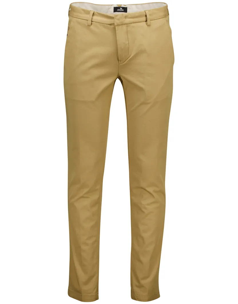 Vanguard V12 chino bi stretch camel slim fit katoen