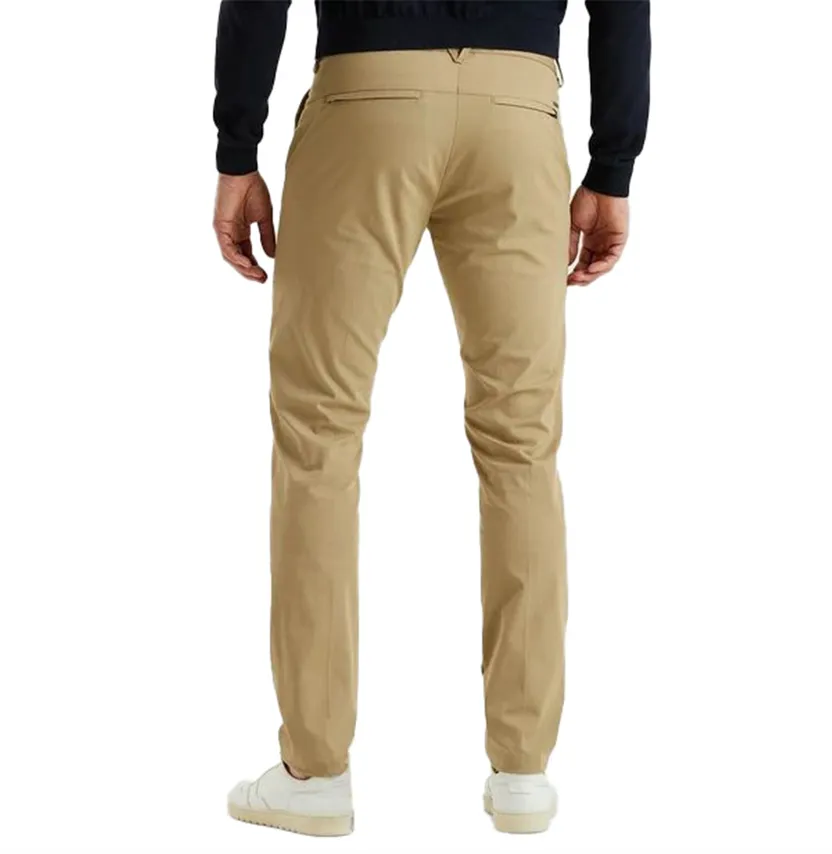 Vanguard V12 chino bi stretch camel slim fit katoen
