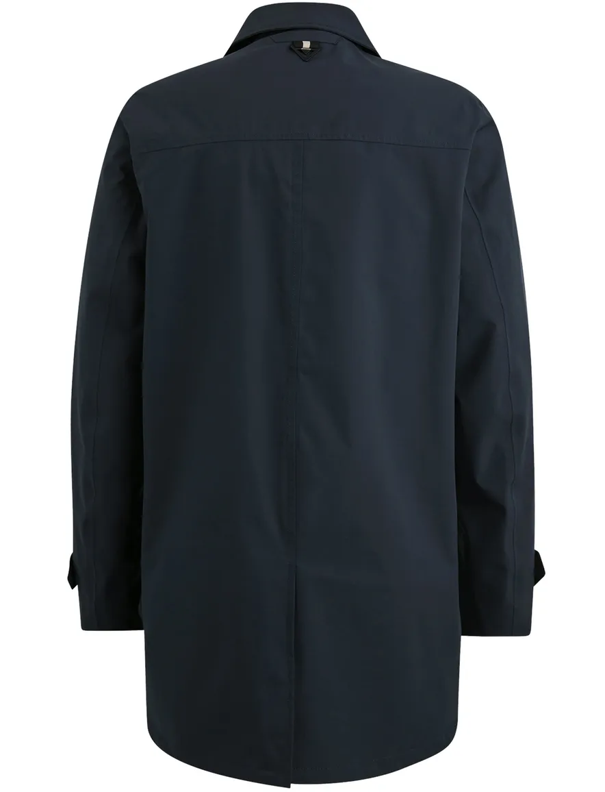 Vanguard jas lang donkerblauw effen normale fit