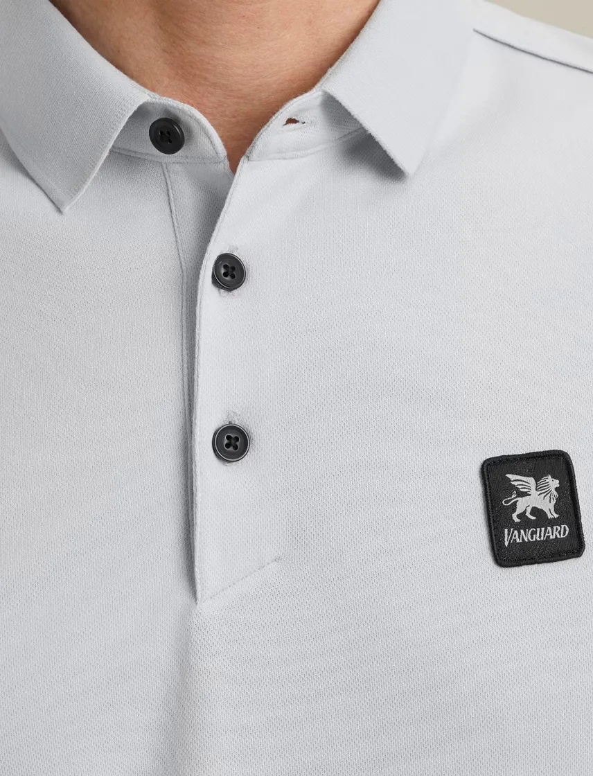Vanguard korte mouw polo grijs pique katoen
