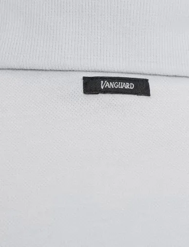 Vanguard korte mouw polo grijs pique katoen
