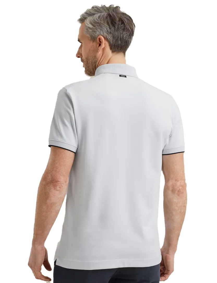 Vanguard korte mouw polo grijs pique