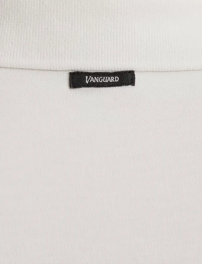 Vanguard korte mouw polo creme pique effen