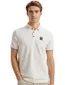Vanguard korte mouw polo creme pique effen