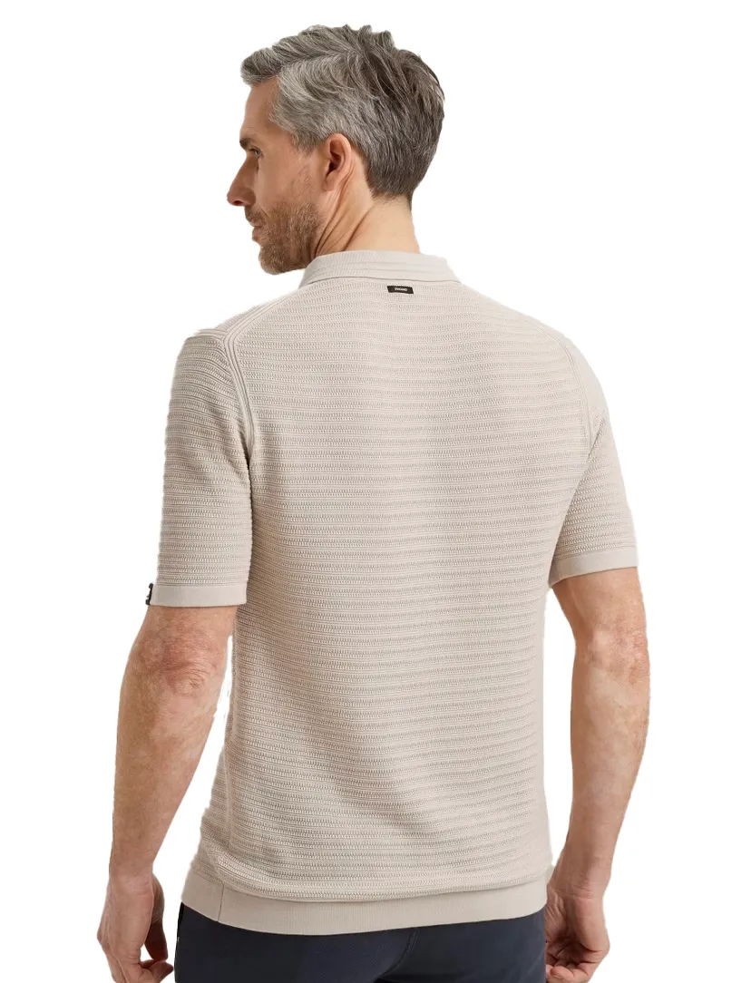 Vanguard korte mouw polo beige katoen