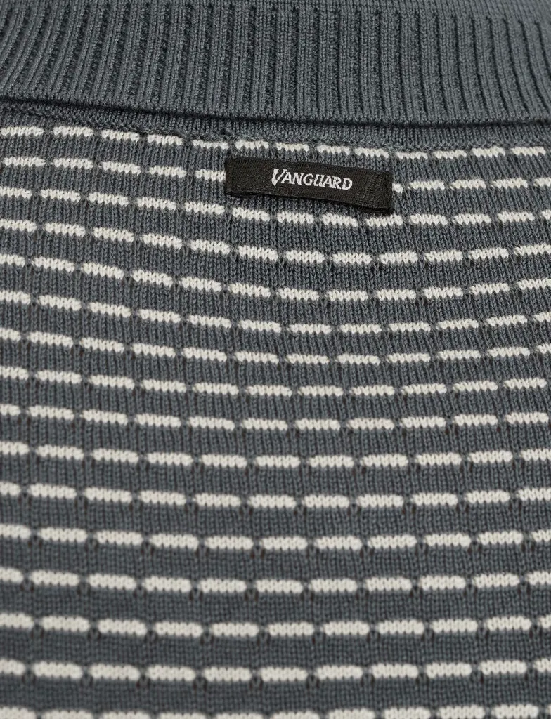 Vanguard korte mouw polo grijs geprint katoen