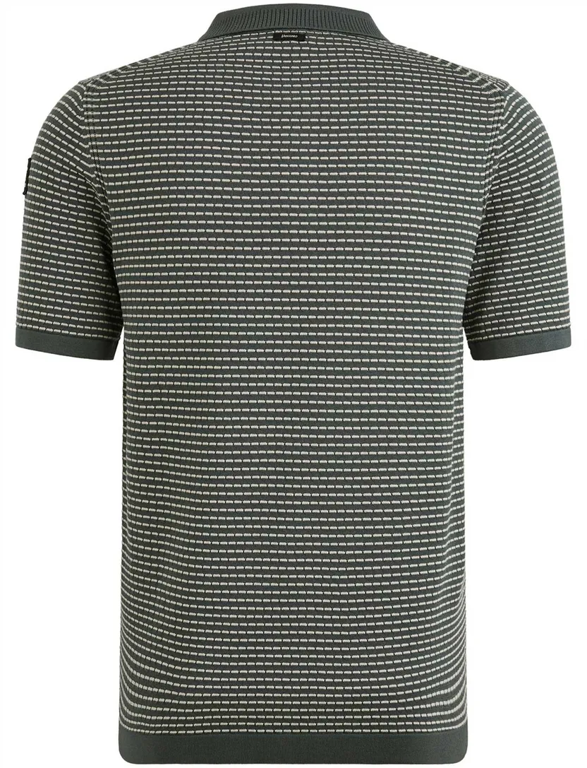 Vanguard korte mouw polo grijs geprint katoen