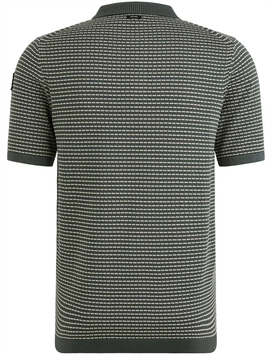 Vanguard korte mouw polo grijs geprint katoen
