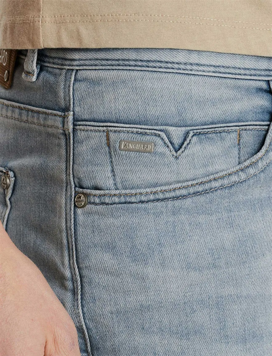 Vanguard V12 Rider korte broek licht denim