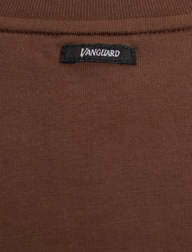 Vanguard t-shirt katoen bruin