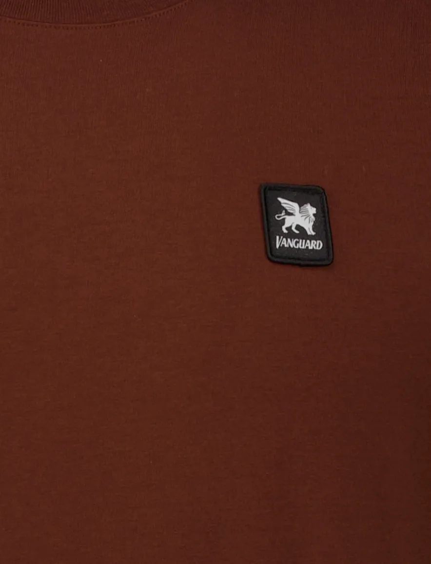 Vanguard t-shirt katoen bruin